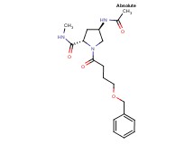 (4R)-4-(acetylamino)-1-[4-(benzyloxy)butanoyl]-N-methyl-L-prolinamide