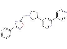 4-{1-[(3-phenyl-1,2,4-oxadiazol-5-yl)methyl]pyrrolidin-3-yl}-2,4'-bipyridine