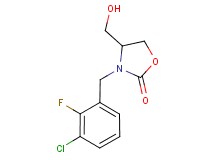3-(3-chloro-2-fluorobenzyl)-4-(hydroxymethyl)-1,3-oxazolidin-2-one