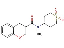 N-(1,1-dioxidotetrahydro-2H-thiopyran-4-yl)-N-methylchromane-3-carboxamide