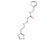 N-(2-furylmethyl)-3-{[2-(1H-imidazol-4-yl)ethyl]amino}propanamide