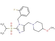 1-{[1-(2-fluorobenzyl)-2-(isopropylsulfonyl)-1H-imidazol-5-yl]methyl}-4-methoxypiperidine