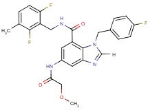 N-(2,6-difluoro-3-methylbenzyl)-1-(4-fluorobenzyl)-5-[(methoxyacetyl)amino]-1H-benzimidazole-7-carboxamide