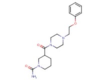 3-{[4-(2-phenoxyethyl)-1-piperazinyl]carbonyl}-1-piperidinecarboxamide