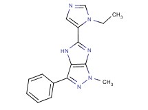 5-(1-ethyl-1H-imidazol-5-yl)-1-methyl-3-phenyl-1,4-dihydroimidazo[4,5-c]pyrazole