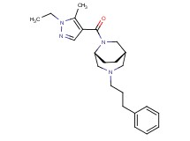 (1S*,5R*)-6-[(1-ethyl-5-methyl-1H-pyrazol-4-yl)carbonyl]-3-(3-phenylpropyl)-3,6-diazabicyclo[3.2.2]nonane