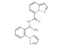 N-{1-[2-(1H-pyrazol-1-yl)phenyl]ethyl}pyrazolo[1,5-a]pyridine-7-carboxamide
