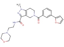 5-[3-(2-furyl)benzoyl]-1-methyl-N-[2-(4-morpholinyl)ethyl]-4,5,6,7-tetrahydro-1H-pyrazolo[4,3-c]pyridine-3-carboxamide
