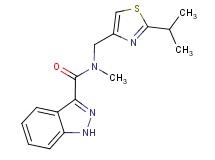 N-[(2-isopropyl-1,3-thiazol-4-yl)methyl]-N-methyl-1H-indazole-3-carboxamide