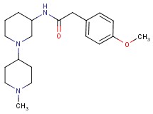 2-(4-methoxyphenyl)-N-(1'-methyl-1,4'-bipiperidin-3-yl)acetamide