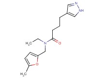 N-ethyl-N-[(5-methyl-2-furyl)methyl]-4-(1H-pyrazol-4-yl)butanamide