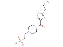 1-[2-(methylsulfonyl)ethyl]-4-[(2-propyl-1,3-thiazol-4-yl)carbonyl]piperazine