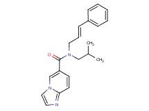 N-isobutyl-N-[(2E)-3-phenylprop-2-en-1-yl]imidazo[1,2-a]pyridine-6-carboxamide