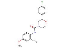 2-(4-chlorophenyl)-N-(4-methoxy-2-methylphenyl)morpholine-4-carboxamide