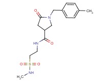 N-{2-[(methylamino)sulfonyl]ethyl}-1-(4-methylbenzyl)-5-oxopyrrolidine-3-carboxamide
