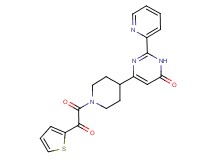 6-{1-[oxo(2-thienyl)acetyl]piperidin-4-yl}-2-pyridin-2-ylpyrimidin-4(3H)-one