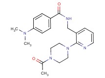 N-{[2-(4-acetyl-1-piperazinyl)-3-pyridinyl]methyl}-4-(dimethylamino)benzamide