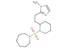 1-({2-[2-(1-methyl-1H-imidazol-2-yl)ethyl]-1-piperidinyl}sulfonyl)azepane