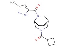 (1S*,5R*)-3-(cyclobutylcarbonyl)-6-[(3-methyl-1H-pyrazol-5-yl)carbonyl]-3,6-diazabicyclo[3.2.2]nonane