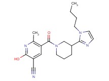 5-{[3-(1-butyl-1H-imidazol-2-yl)-1-piperidinyl]carbonyl}-2-hydroxy-6-methylnicotinonitrile