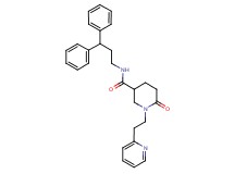 N-(3,3-diphenylpropyl)-6-oxo-1-[2-(2-pyridinyl)ethyl]-3-piperidinecarboxamide