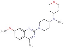 1-(7-methoxy-4-methyl-2-quinazolinyl)-N-methyl-N-(tetrahydro-2H-pyran-4-yl)-4-piperidinamine