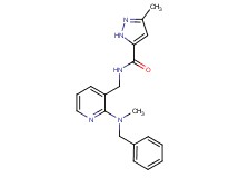 N-({2-[benzyl(methyl)amino]pyridin-3-yl}methyl)-3-methyl-1H-pyrazole-5-carboxamide