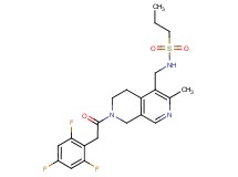 N-({3-methyl-7-[(2,4,6-trifluorophenyl)acetyl]-5,6,7,8-tetrahydro-2,7-naphthyridin-4-yl}methyl)-1-propanesulfonamide