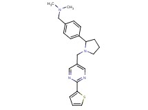 N,N-dimethyl-1-[4-(1-{[2-(2-thienyl)pyrimidin-5-yl]methyl}pyrrolidin-2-yl)phenyl]methanamine