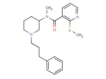 N-methyl-2-(methylthio)-N-[1-(3-phenylpropyl)-3-piperidinyl]nicotinamide