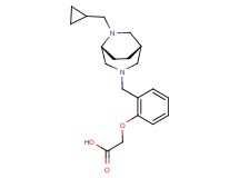 (2-{[(1S*,5R*)-6-(cyclopropylmethyl)-3,6-diazabicyclo[3.2.2]non-3-yl]methyl}phenoxy)acetic acid