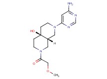(4aR*,8aR*)-2-(6-aminopyrimidin-4-yl)-7-(methoxyacetyl)octahydro-2,7-naphthyridin-4a(2H)-ol