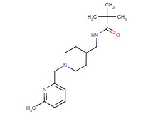 2,2-dimethyl-N-({1-[(6-methylpyridin-2-yl)methyl]piperidin-4-yl}methyl)propanamide