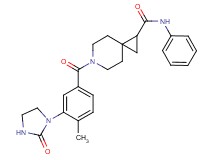 6-[4-methyl-3-(2-oxo-1-imidazolidinyl)benzoyl]-N-phenyl-6-azaspiro[2.5]octane-1-carboxamide