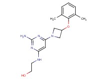 2-({2-amino-6-[3-(2,6-dimethylphenoxy)-1-azetidinyl]-4-pyrimidinyl}amino)ethanol