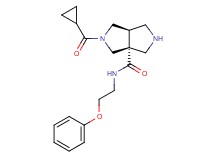 (3aR*,6aR*)-2-(cyclopropylcarbonyl)-N-(2-phenoxyethyl)hexahydropyrrolo[3,4-c]pyrrole-3a(1H)-carboxamide