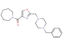 1-({2-[(4-benzyl-1-piperazinyl)methyl]-1,3-oxazol-4-yl}carbonyl)azepane