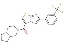 2-({6-[3-(trifluoromethyl)phenyl]imidazo[2,1-b][1,3]thiazol-3-yl}carbonyl)octahydropyrrolo[1,2-a]pyrazine