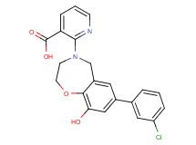 2-[7-(3-chlorophenyl)-9-hydroxy-2,3-dihydro-1,4-benzoxazepin-4(5H)-yl]nicotinic acid