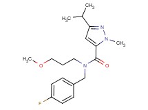 N-(4-fluorobenzyl)-3-isopropyl-N-(3-methoxypropyl)-1-methyl-1H-pyrazole-5-carboxamide
