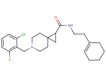 6-(2-chloro-6-fluorobenzyl)-N-[2-(1-cyclohexen-1-yl)ethyl]-6-azaspiro[2.5]octane-1-carboxamide