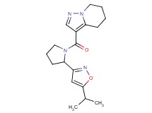 3-{[2-(5-isopropylisoxazol-3-yl)pyrrolidin-1-yl]carbonyl}-4,5,6,7-tetrahydropyrazolo[1,5-a]pyridine