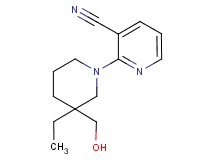 2-[3-ethyl-3-(hydroxymethyl)-1-piperidinyl]nicotinonitrile trifluoroacetate (salt)