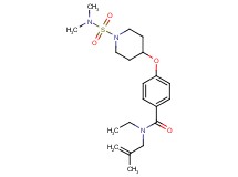 4-({1-[(dimethylamino)sulfonyl]-4-piperidinyl}oxy)-N-ethyl-N-(2-methyl-2-propen-1-yl)benzamide