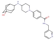 4-{4-[(5-hydroxy-2-adamantyl)amino]-1-piperidinyl}-N-(3-pyridinylmethyl)benzamide