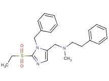 N-{[1-benzyl-2-(ethylsulfonyl)-1H-imidazol-5-yl]methyl}-N-methyl-2-phenylethanamine