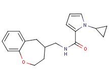 1-cyclopropyl-N-(2,3,4,5-tetrahydro-1-benzoxepin-4-ylmethyl)-1H-pyrrole-2-carboxamide