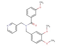 N-(3,4-dimethoxybenzyl)-3-methoxy-N-(3-pyridinylmethyl)benzamide