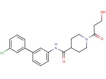 N-(3'-chlorobiphenyl-3-yl)-1-(3-hydroxypropanoyl)piperidine-4-carboxamide