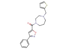 1-[(3-phenyl-5-isoxazolyl)carbonyl]-4-(2-thienylmethyl)-1,4-diazepane
